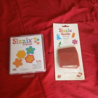 Sizzix Originals Charms, Flowers #1 Cuts 38-1050 Provo Craft/Ellison + snow set