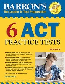 Barrons 6 ACT Practice Tests von Prince M.Ed., Pat... | Buch | Zustand sehr gut