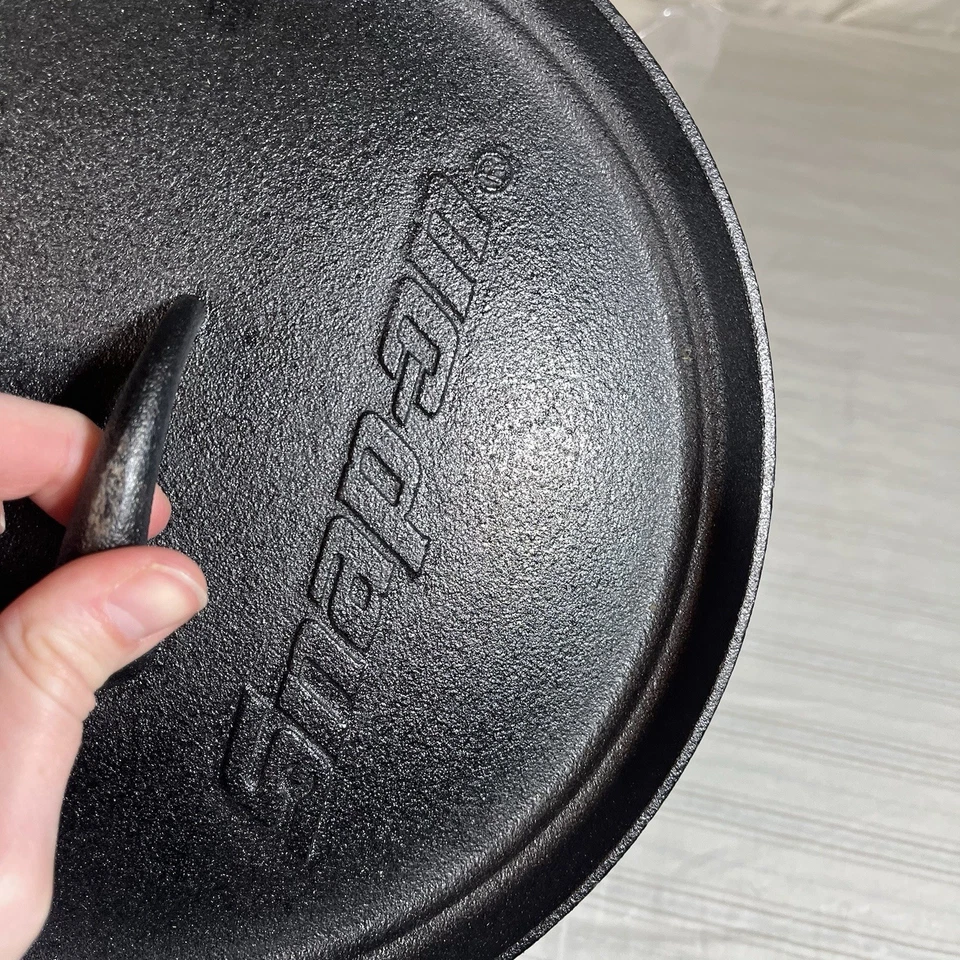 Snap On Cast Iron Dutch Oven Pot Pan w/ Lid Cooking Kitchen Camping NEW ^ - Image 3 of 4