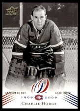 2008-09 Upper Deck Montreal Canadiens Centennial Charlie Hodge Montreal