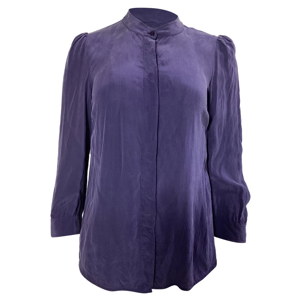 See By Chloé Long Sleeve Blouse In Silk Women Purple Size 36