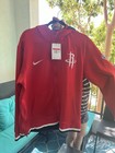 Nike Houston Rockets Nba 75th Showtime Hoodie Jacket Mens Size Large Red