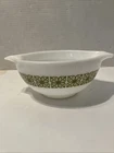 Vintage Pyrex Cinderella Mixing Bowl 442 Square Flower Verde Green 1-1/2 Qt