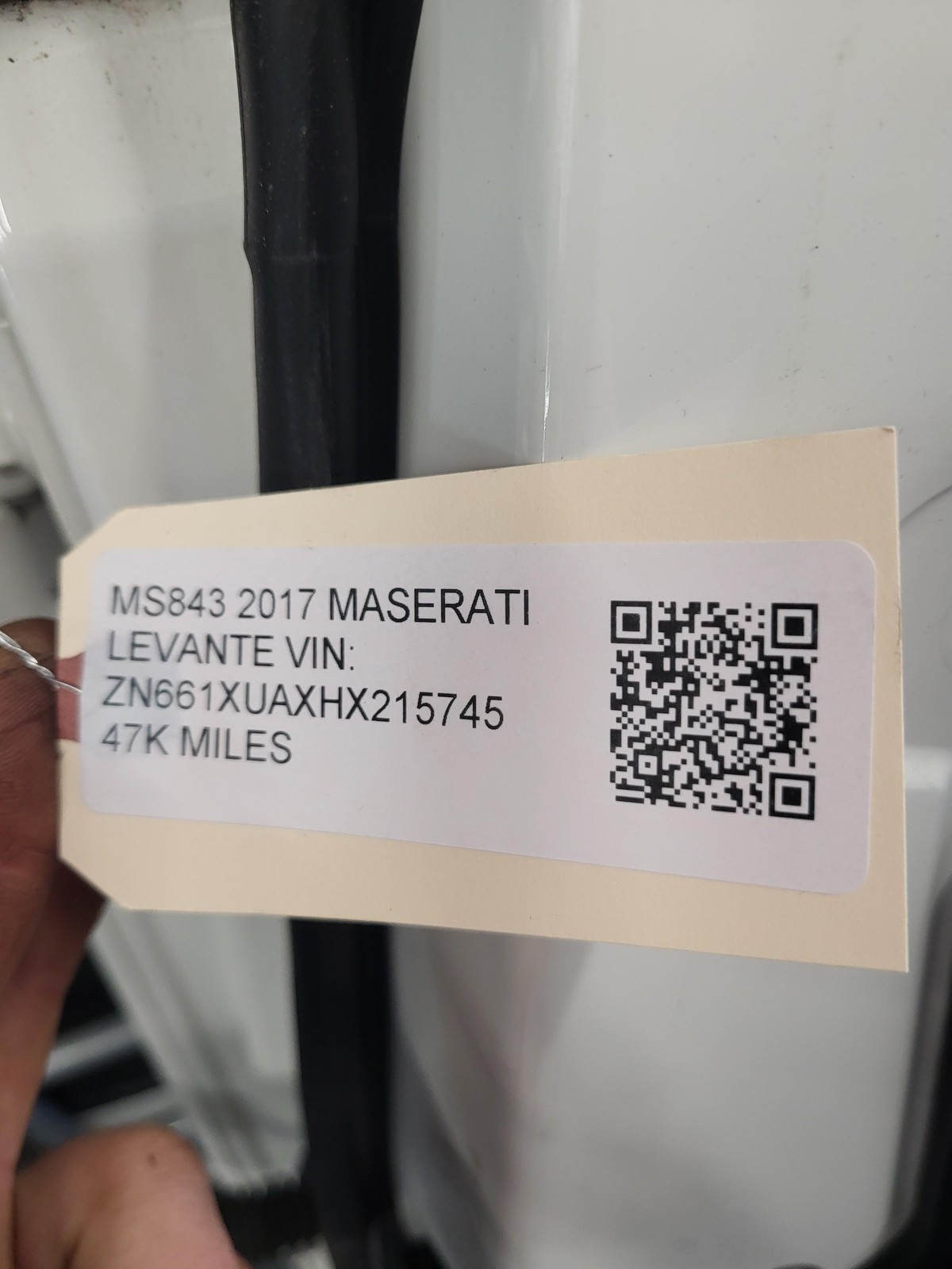 Used Oem Maserati Right Passenger Rear Door for 2017-2020 Levante