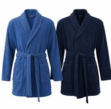 Vestaglia Uomo Pile You and Me Giacca da Camera Calda Morbida Cintura e Tasche