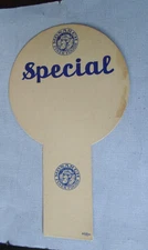 Monarch Finer foods price display cardbard