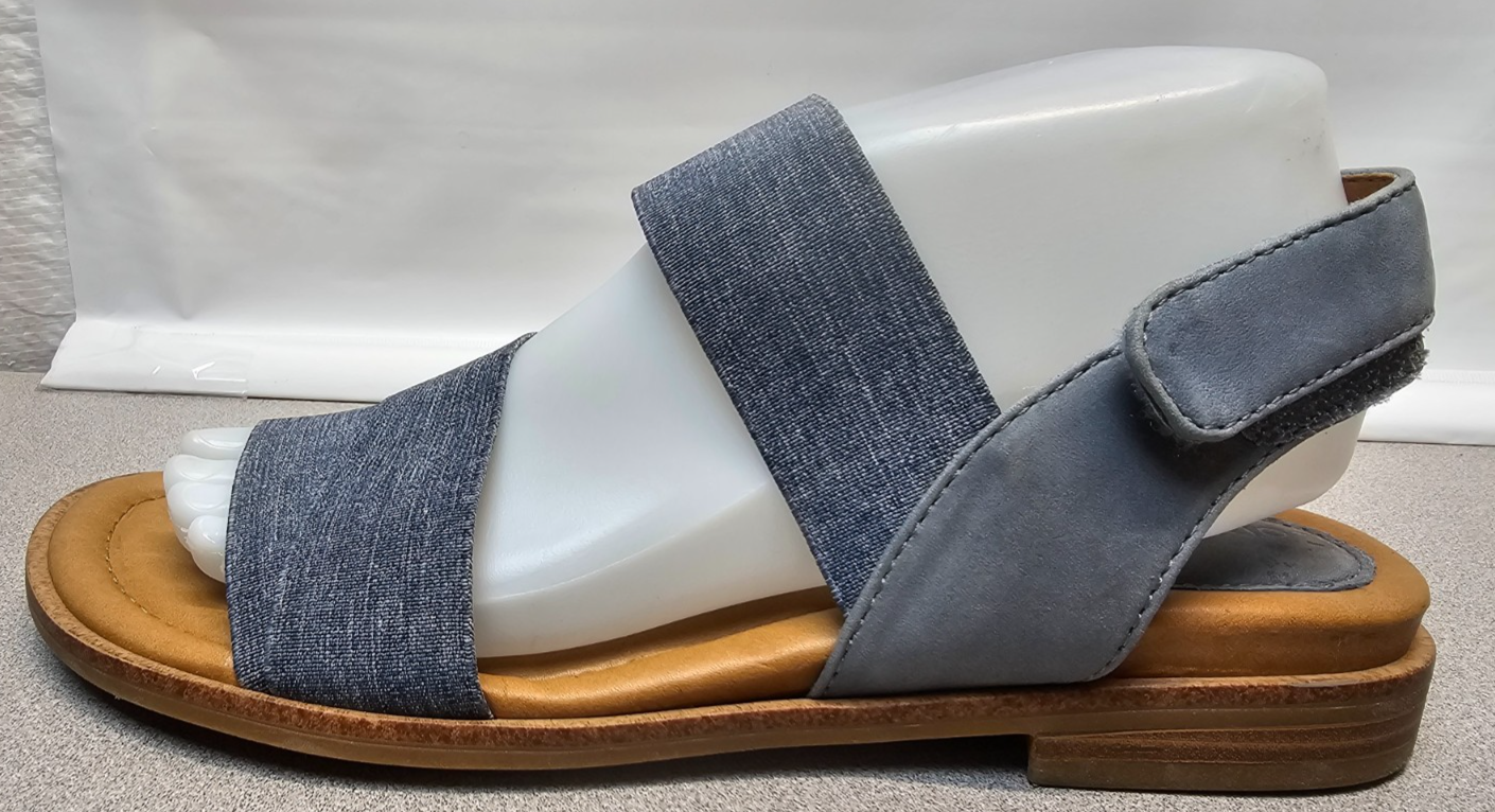 APL Sandali donna Comfortiva taglia 8 5 casual con cuscino memory foam blu con cinturino