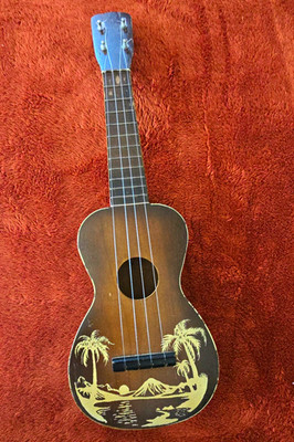 Fichter Mfg. Co. Soprano 4-String Ukulele Brown Satin Finish Wood Right-Handed