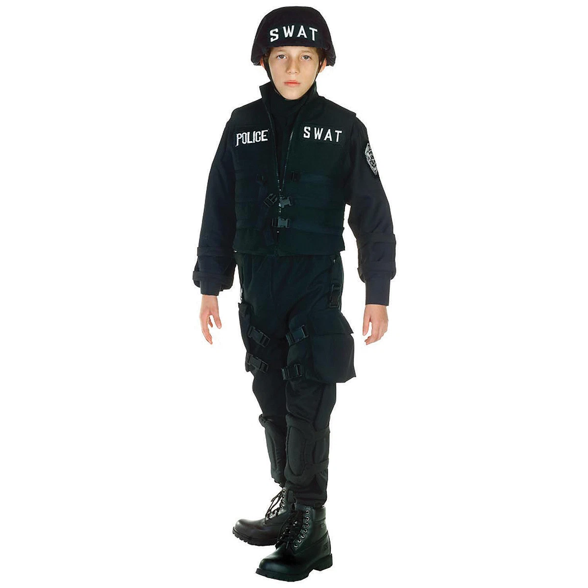 Set De Disfraz De Policía Para Niño Con 12 Accesorios, Chaleco, Gorra, Esposas Y Walkie-talkie, Para Cosplay De Carnaval Y Halloween, Hasta 7 Años
