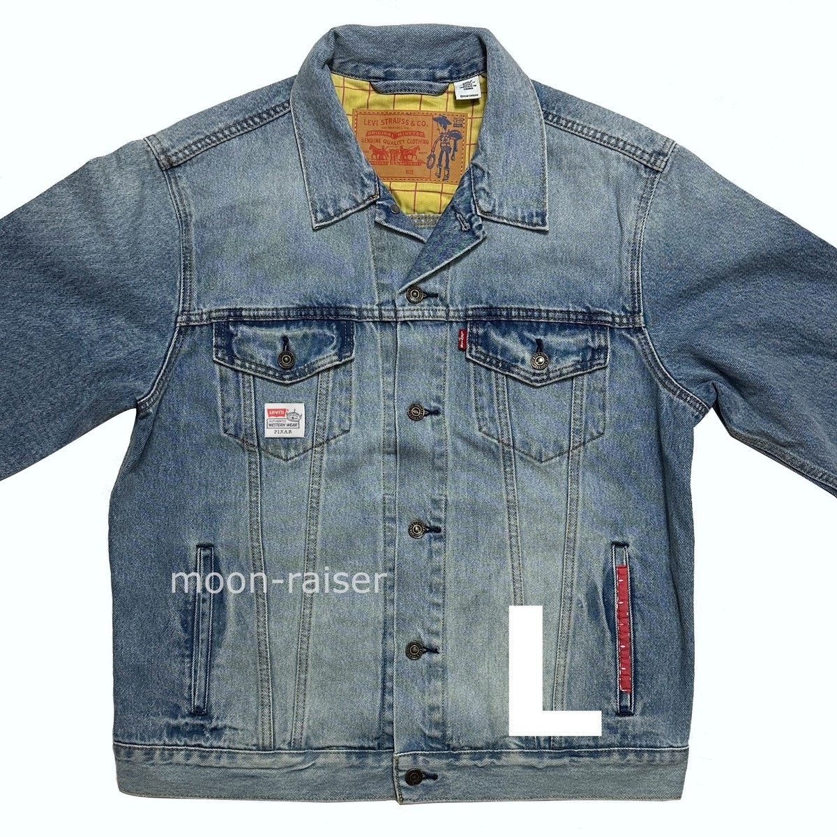 Levi's Disney Toy Story Denim Jacket Men's LARGE Alien Patch | eBay