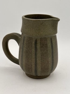 Vintage MCM Pottery Pitcher/ Creamer Signed - Allright  63 Earth Tones Handmade