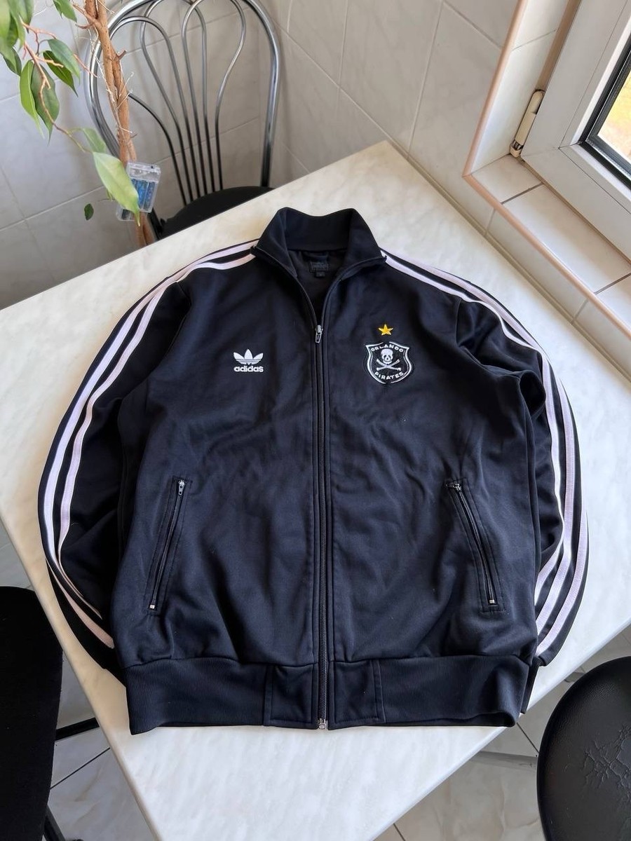 Vintage Adidas Orlando Pirates 2007 Black M Size Football Track
