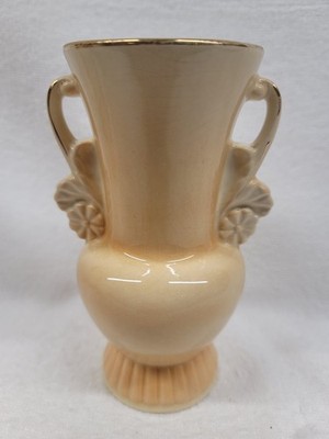 6 1/4'' FLORAL HANDLE VASE BY ROYAL COPLEY, ROYAL WINDSOR, SPAULDING