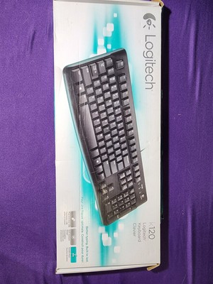 Logitech K120 Ergonomic Desktop Keyboard USB Wired Black