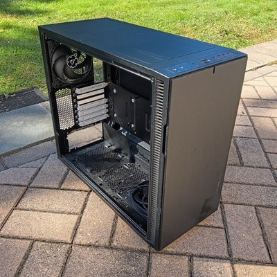 (Missing Glass) Fractal Design Define 7 E-ATX Mid-Tower Computer Case, Black
