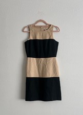 Banana Republic Lined Color block Sleeveless Cotton Dress With Pockets Size 2