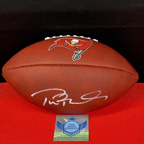 Tom Brady Signed Autographed Tampa Bay Bucs Football COA Hologram