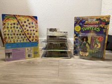 *Damage* TMNT Ninja Turtles Shogun April 1994 Playmates with Collector Card