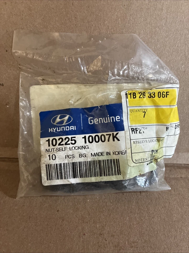 OEM NEW 2006-20 Kia Forte Optima Sorento Outer Tie Rod LockNut 1022510007K 1 Nut - Image 2 of 4