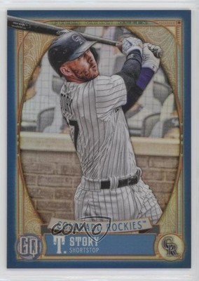 2021 Topps Gypsy Queen Box Topper Chrome Indigo Refractor /150 Trevor Story 03mf