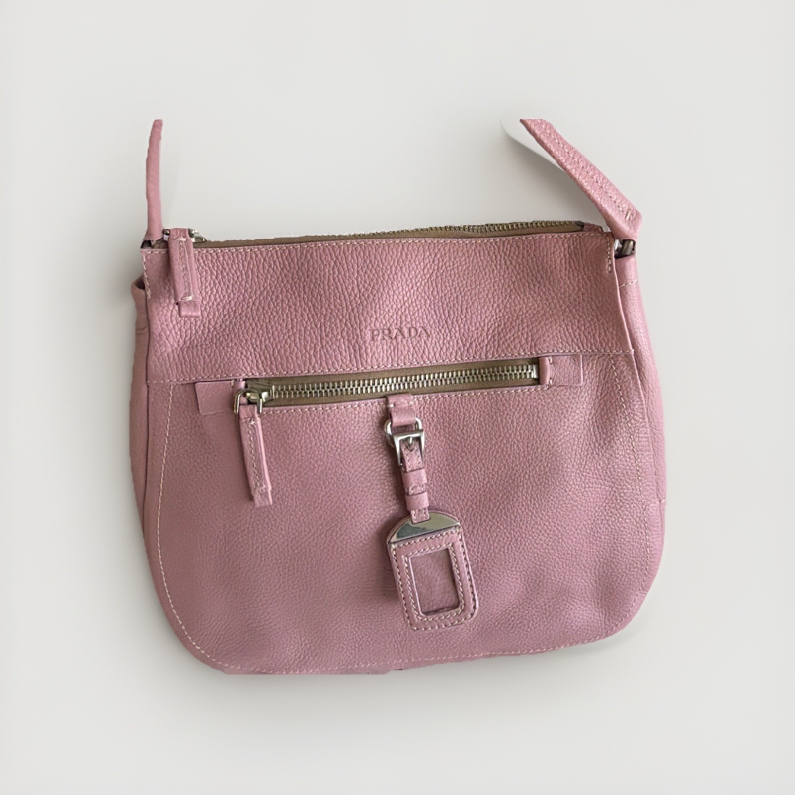 TIME CAPSULE | Archival 1990s PRADA Vitello Daino Hobo in Rare Peonia image 2