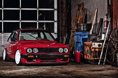 BMW E30 car stance Sports Car 11x17 Poster