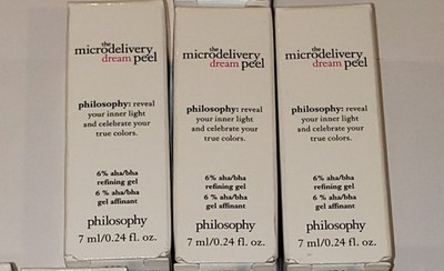 Philosophy The Microdelivery Peel Refining Gel 7ml, Lot of 3
