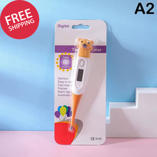 Cartoon Soft Head Baby Thermometer Digital Armpit Household Fever Detection Kids