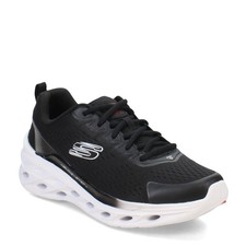 Men's Skechers, Glide-Step Swift - Frayment Sneaker 232634-BKW Black/White FABRI