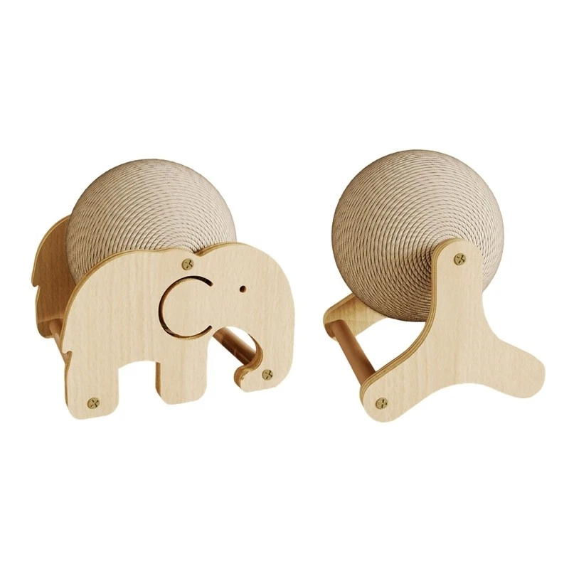 Cats Scratching Sphere Toy with Stable Stand Cats Wear Resistant Corrugated