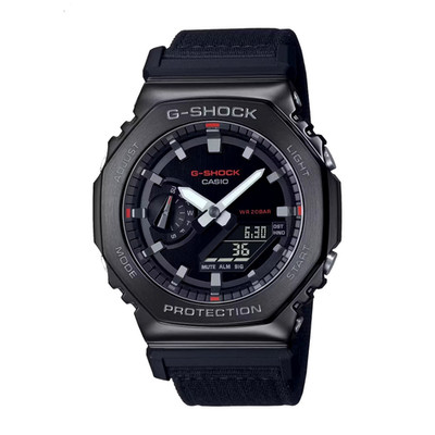 CASIO G-SHOCK GM-2100CB-1A FABRIC BAND STEEL BEZEL ''CASIOAK'' A/D WATCH