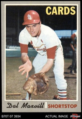 1970 Topps #503 Dal Maxvill Cardinals 7 - NM