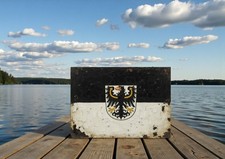 Preußen Provinz Ostpreußen Flagge Wappen Schild Metallschild Alu