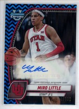 2024-25 Bowman U Chrome Miro Little Prospects Auto Black & Blue Stealth Ref /100