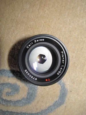 Near Mint Contax Carl Zeiss Planar T* 50mm F/1.4 AEJ Lens From Montana