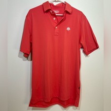 STRAIGHT DOWN Performance Tech Polo in Coral - M