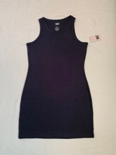 NWT So Juniors High Neck Tank Bodycon Blueberry Skin Mini Dress Large L