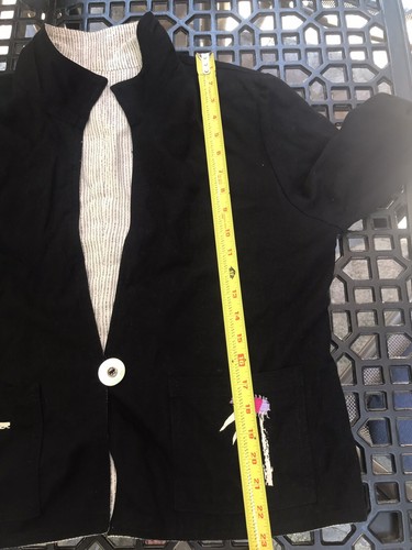K.D. Spring Women's Reversible Jacket Blazer Shell Linen Blnd Medium M Lagenlook - Picture 12 of 12