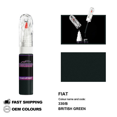 FÜR FIAT BRITISH GREEN 330/B Touch Up Lackstift Pinsel Fix Kit Kratzer Chip Set