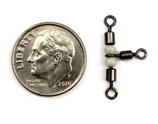 3-Way 360° T-Turn Swivel Cross-line 3Way Rolling Barrel Swivels 40#Test FreeShip