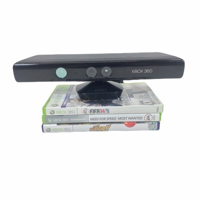 Microsoft Xbox 360 Kinect Motion Sensor Bar & 3 Kinect Games Bundle