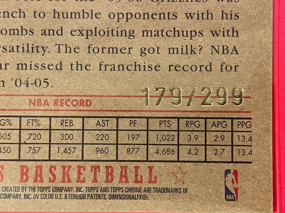 2005-06 1952 Style Topps Mike Miller Chrome Refractor /299 #127 Basketball - Image 3 of 3