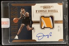 D’ANGELO RUSSELL 2017-18 PANINI DOMINION PEERLESS PATCH AUTO /25 PANINI SEALED