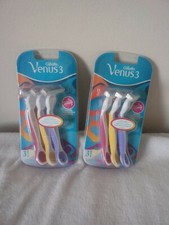 2x  Gillette Venus 3   Womans Disposable Razo...