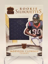 JADEVEON CLOWNEY 2014 CROWN ROYALE ROOKIE SILHOUETTES PATCH ROOKIE #089/199