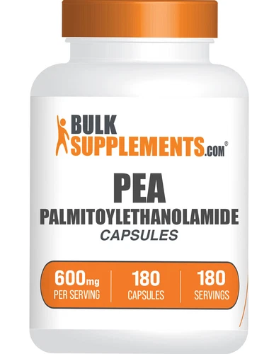 BulkSupplements Palmitoylethanolamide (PEA) Capsules - 600mg per Serving - 180ct