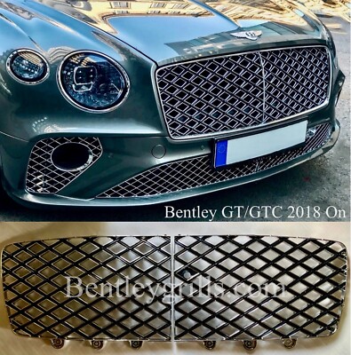 Bentley GT GTC Front Grille Set Mulliner Edition Style, Black Also Available