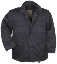 Black US Army M65 Parka With Liner Military Style Cold Weather Combat Jacket 