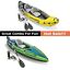 thumbnail 1  - Intex Challenger K1 1-Person +K2 2-Person Inflatable Sporty Kayak (2 Pack)