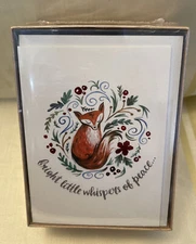 Hallmark Bright Little Whispers of Peace Fox Christmas Cards 24ct Box-Sealed-